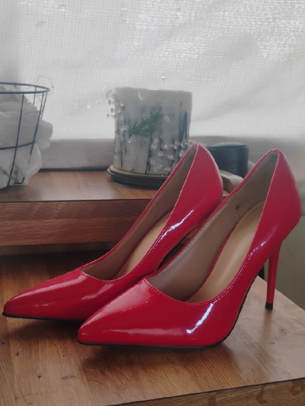 Classic Red Patent Pointed-Toe Stiletto Pumps